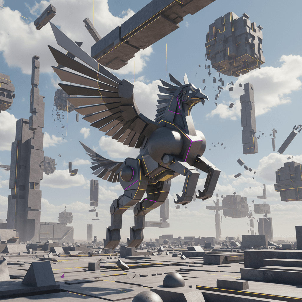 AI Geometric Abstract Art - Creative AI Image Generation